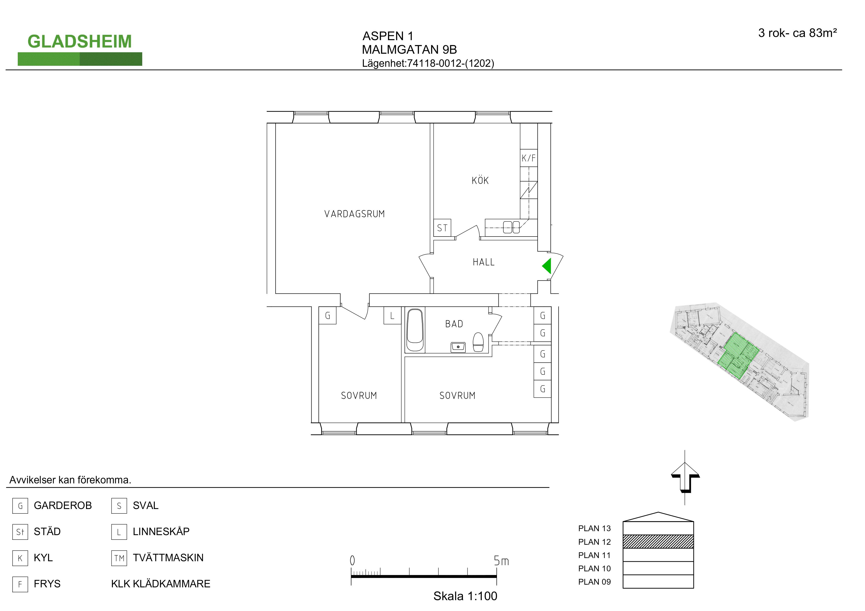 Lägenhet, 3 rooms, 83 sqm, Skara – bild 6
