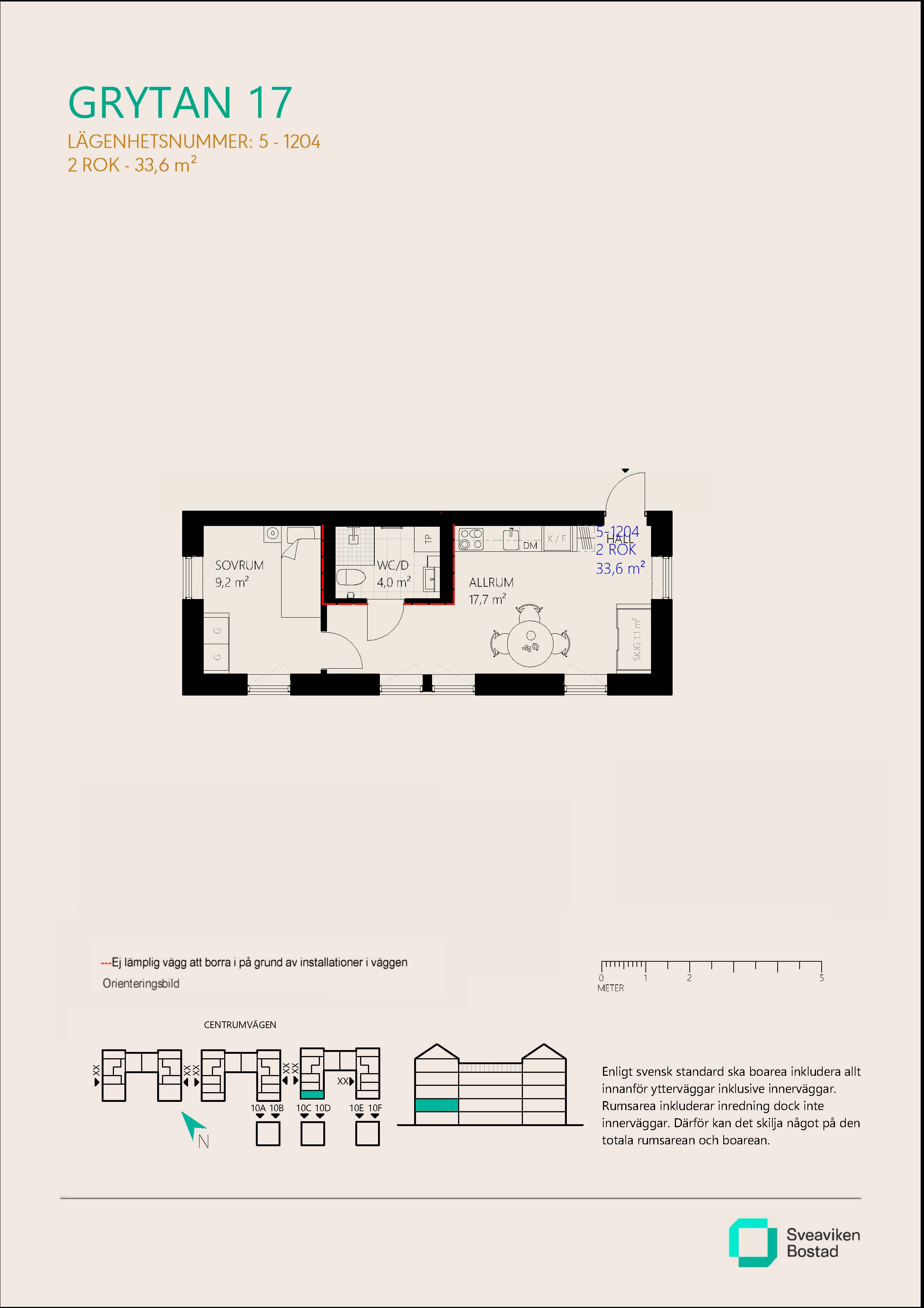 Lägenhet, 2 rooms, 33 sqm, Nykvarn – bild 16
