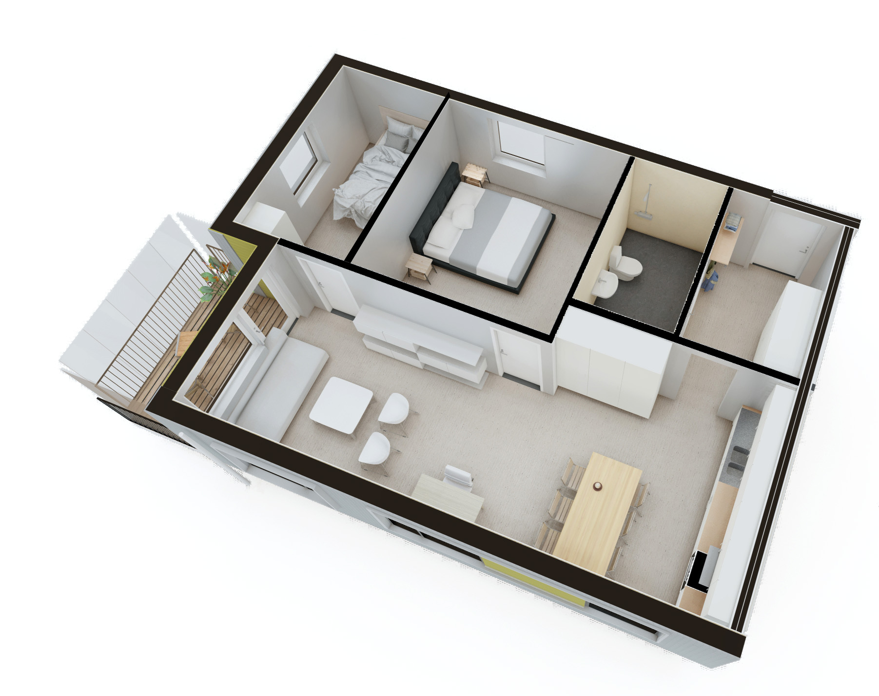 Lägenhet, 3 rooms, 67 sqm, Tvärålund – Tvärålund