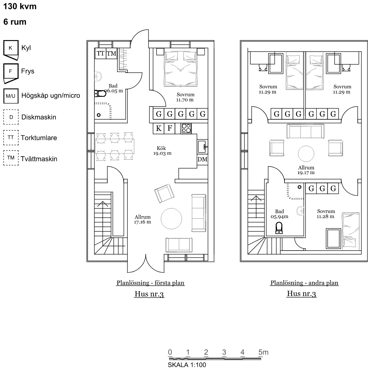 Radhus, 6 rooms, 130 sqm, Örkelljunga – bild 3