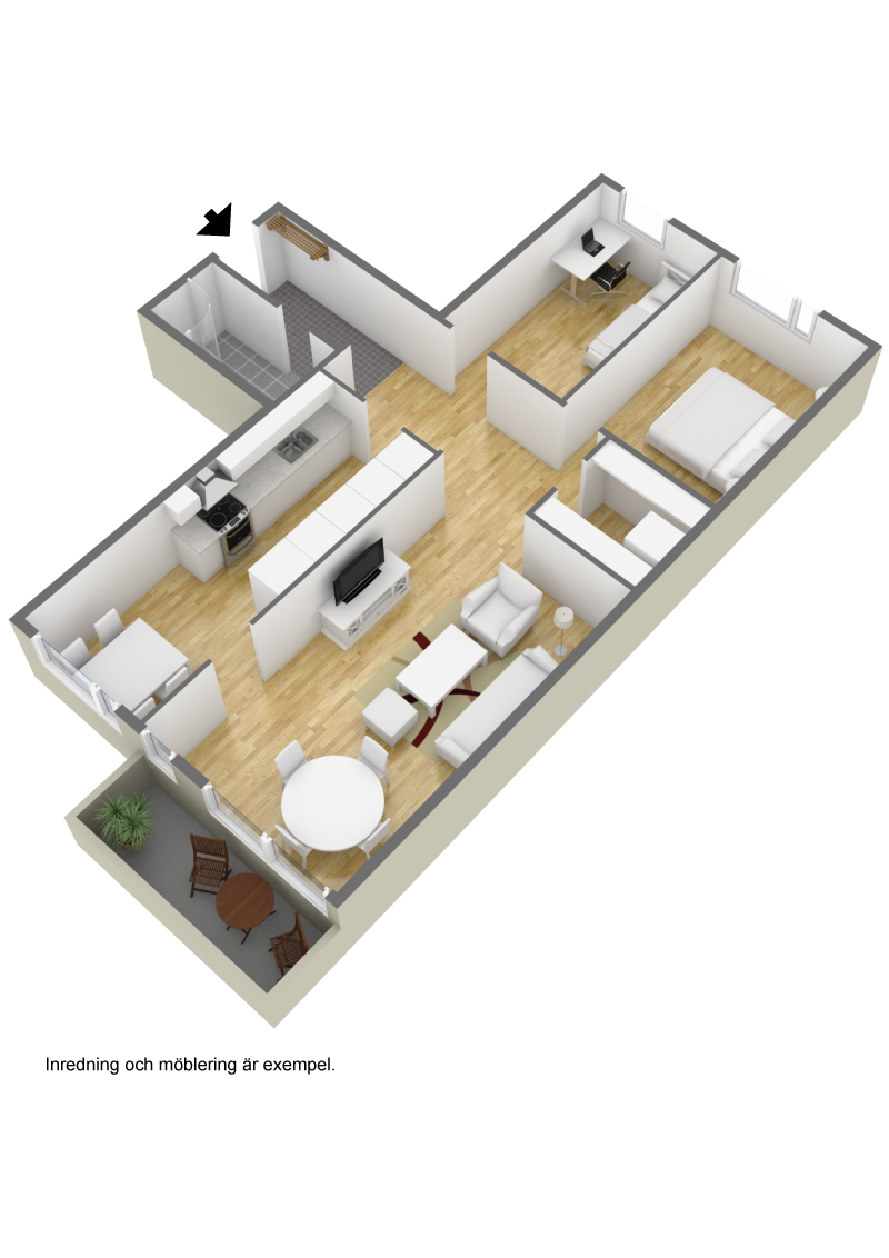 Lägenhet, 3 rooms, 82 sqm, Karlstad – bild 5