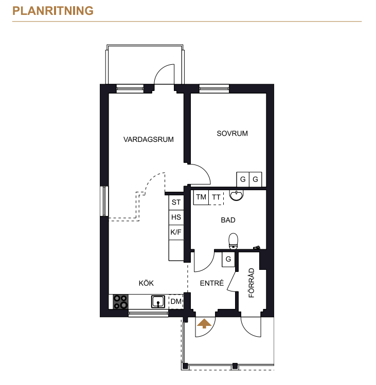 Lägenhet, 2 rooms, 55 sqm, Vänersborg – bild 5