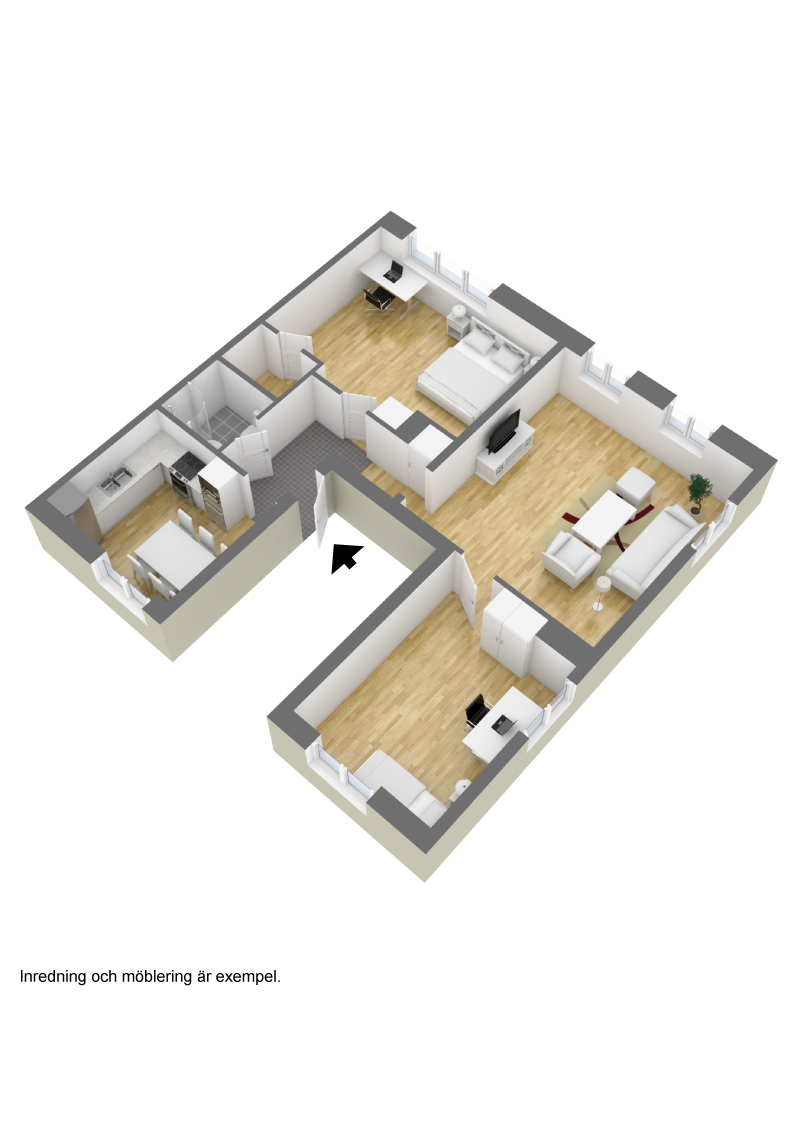 Lägenhet, 3 rooms, 79 sqm, Borås – bild 2