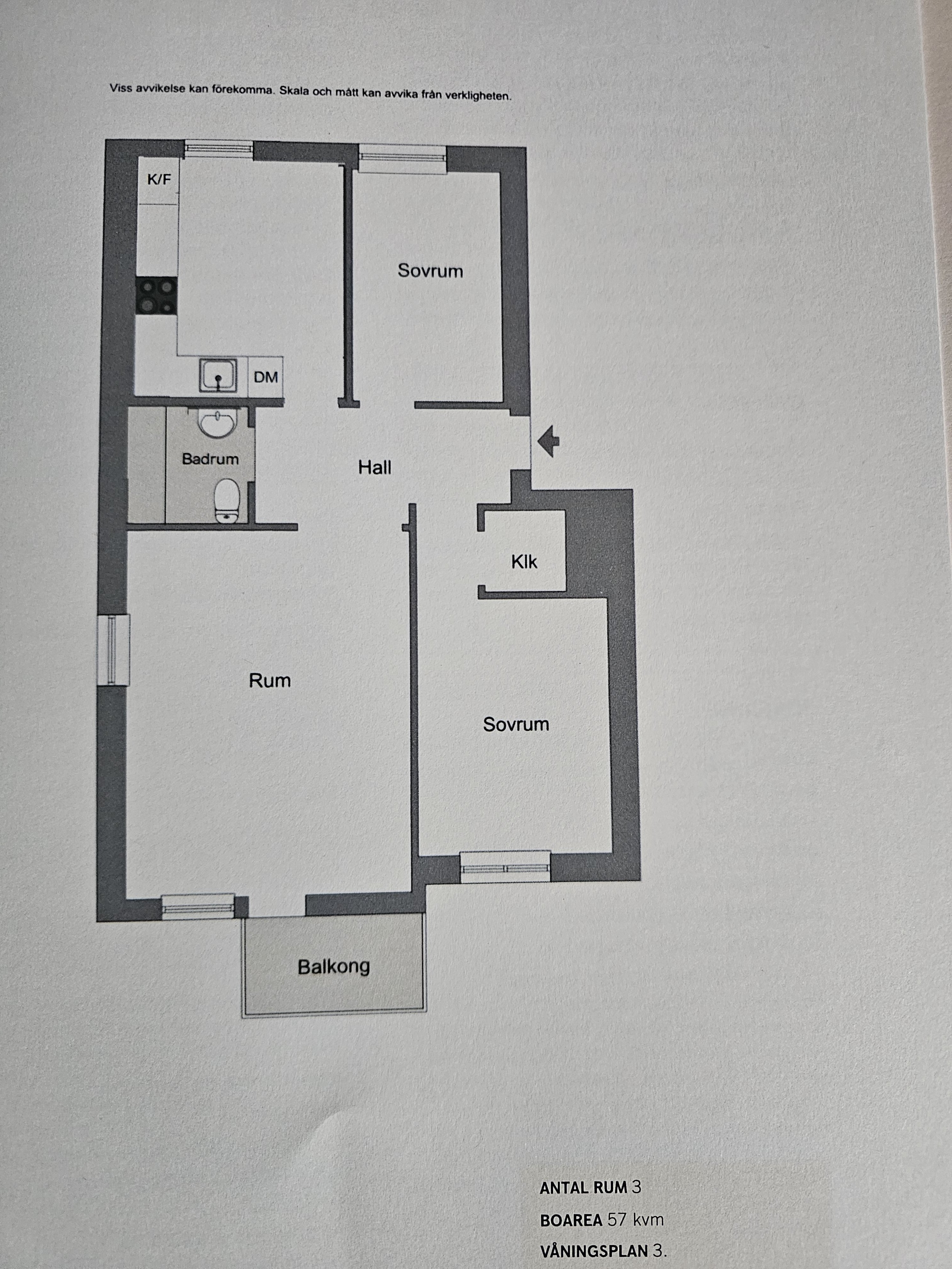 Lägenhet, 3 rooms, 57 sqm, Älvsjö – Älvsjö
