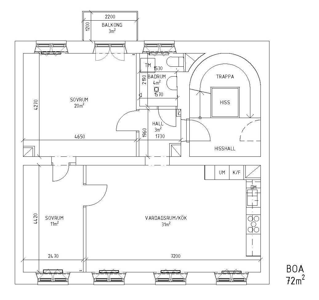 Lägenhet, 3 rooms, 72 sqm, Stockholm – bild 3