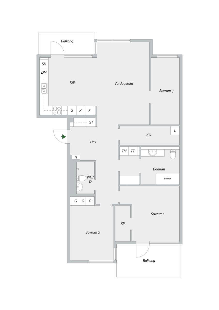 Lägenhet, 4 rooms, 108 sqm, Stockholm – bild 27