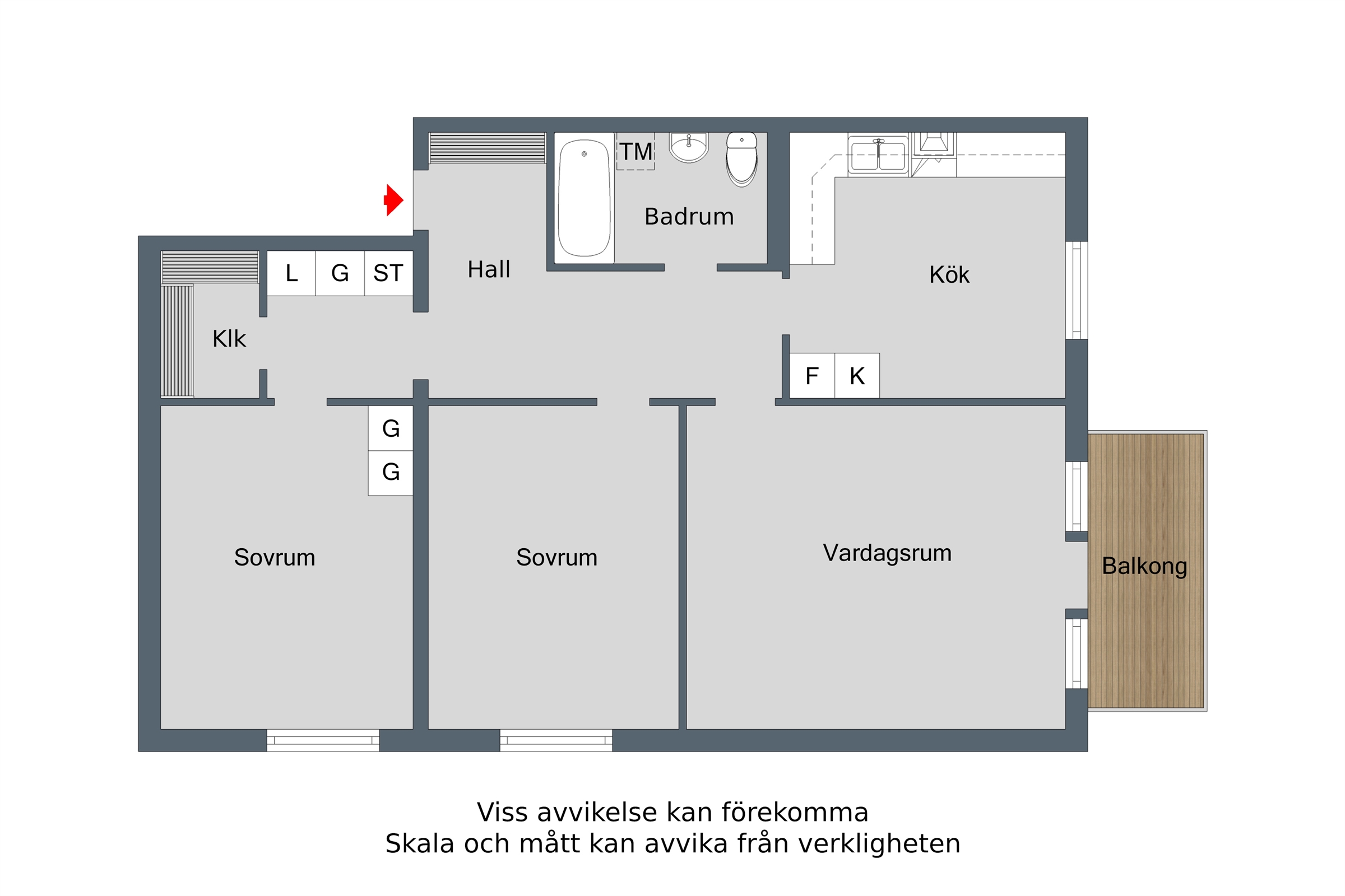 Lägenhet, 3 rooms, 79 sqm, Finspång – bild 10
