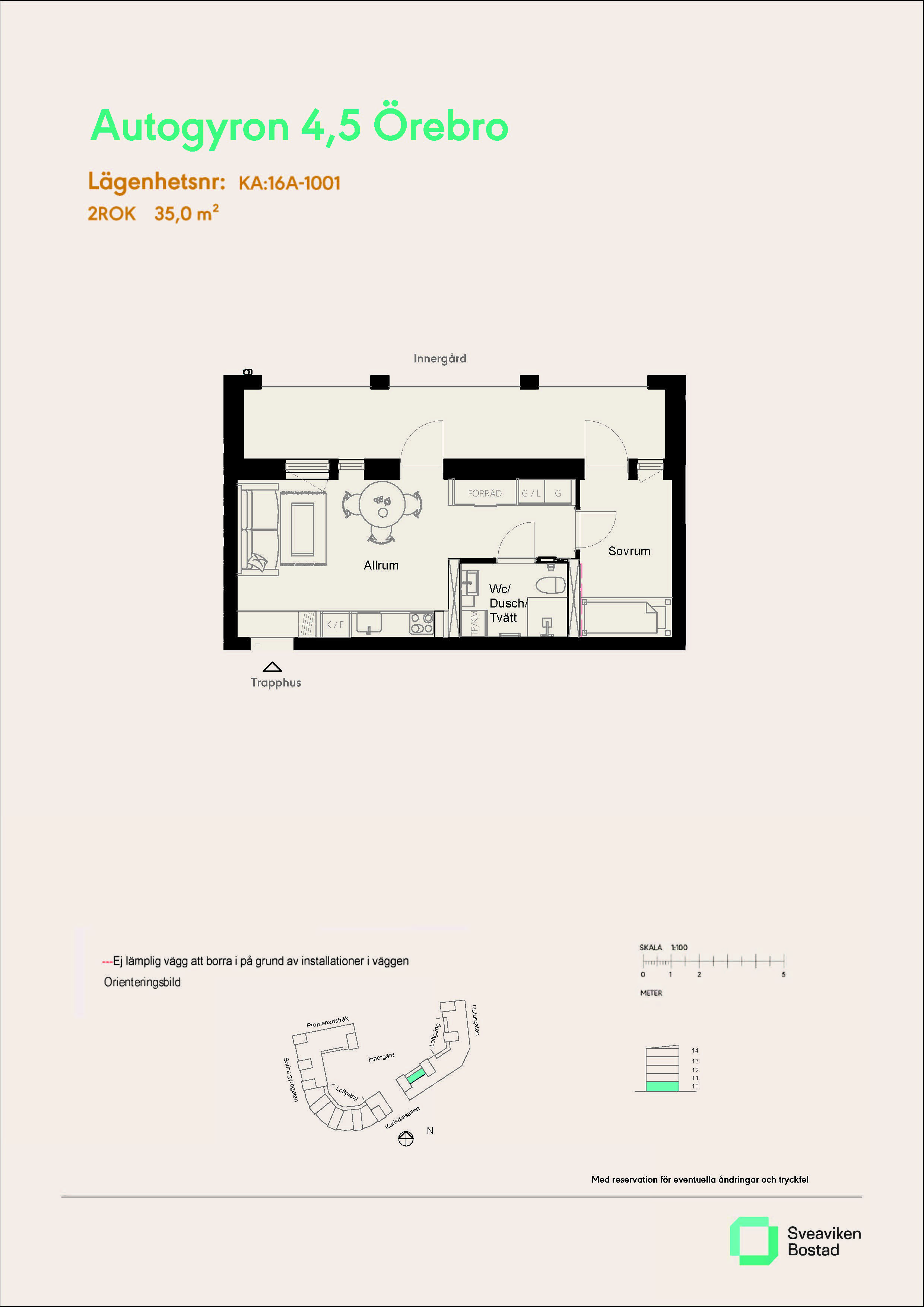 Lägenhet, 2 rooms, 35 sqm, Örebro – bild 7