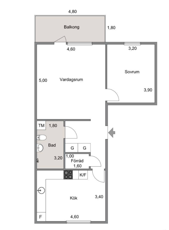2 rok · 59 m² i Södertälje – bild 17