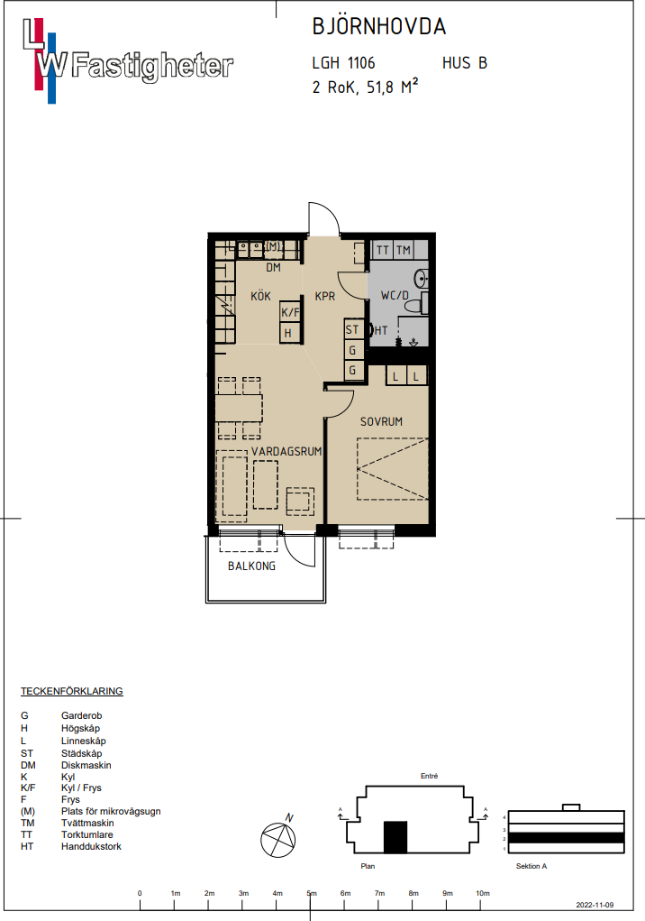 Lägenhet, 2 rooms, 51 sqm, Färjestaden – bild 4