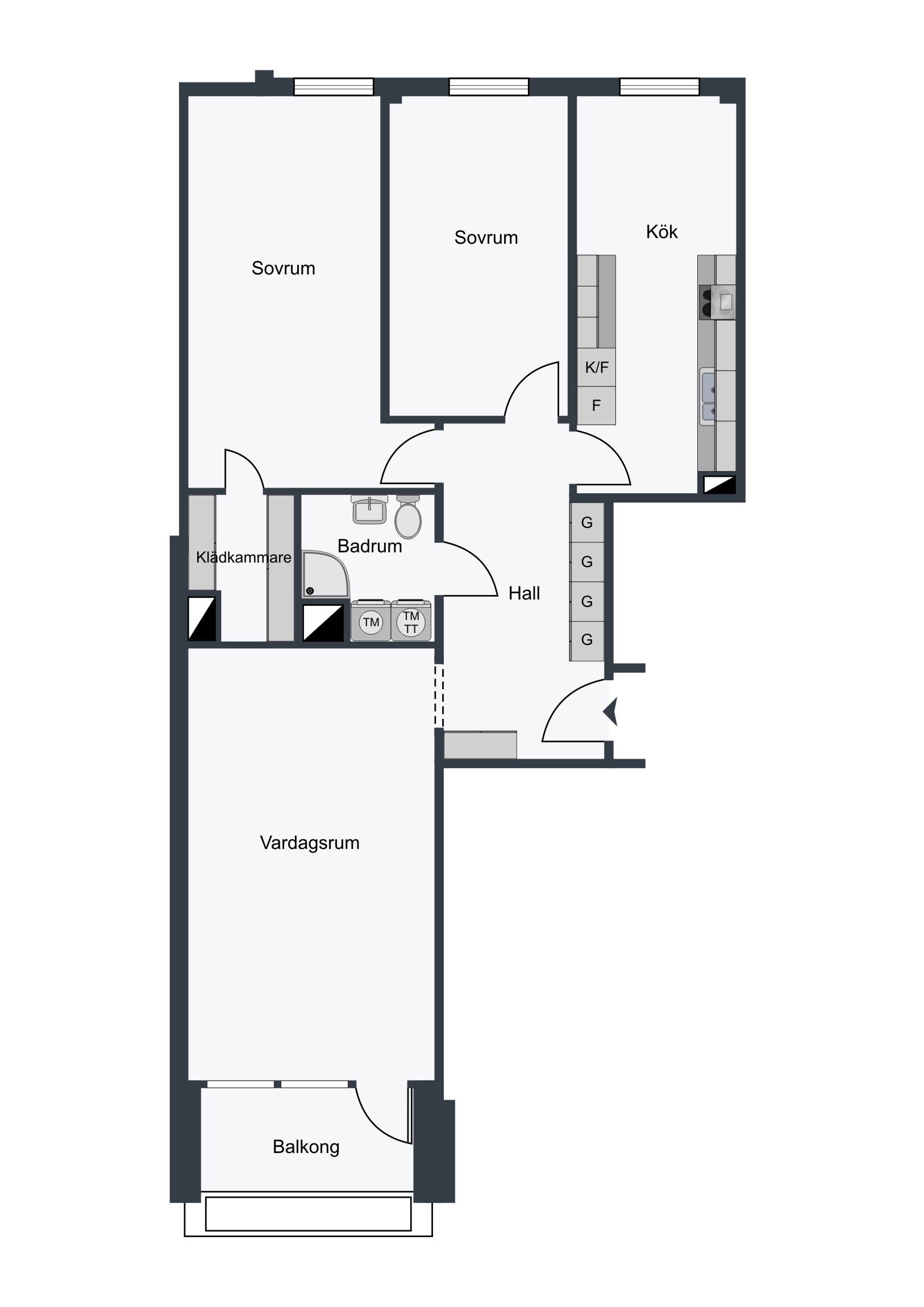 3 rok · 92 m² i Helsingborg – bild 2