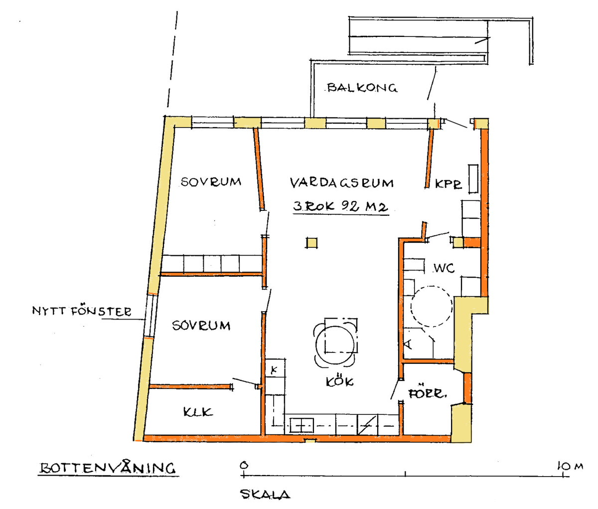Lägenhet, 3 rooms, 92 sqm, Herrljunga – bild 8