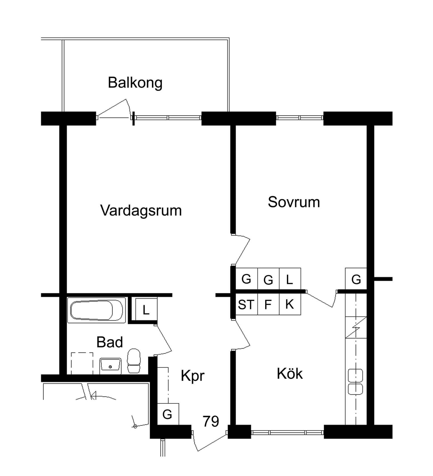 2 rok · 65 m² i Skellefteå – bild 3
