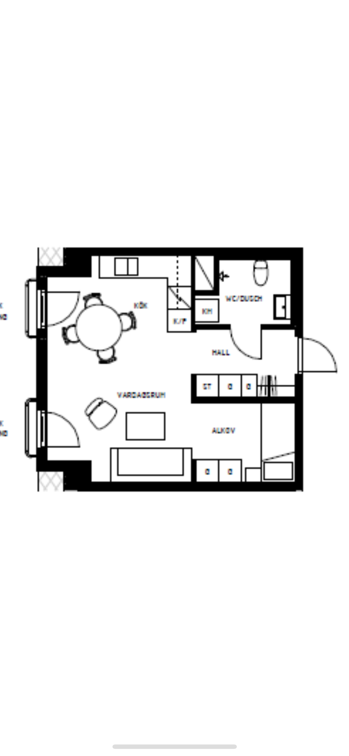Lägenhet, 2 rooms, 37 sqm, Tyresö