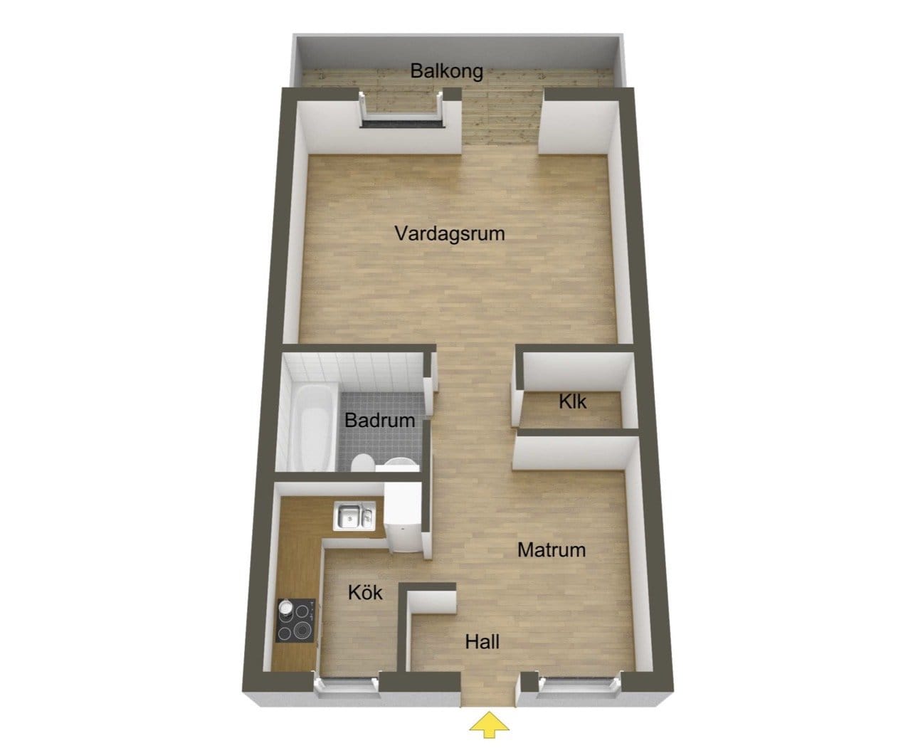 1 rok · 45 m² i Sollentuna