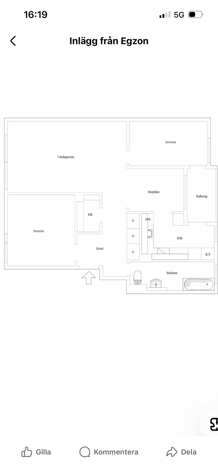Lägenhet, 3 rooms, 78 sqm, Helsingborg