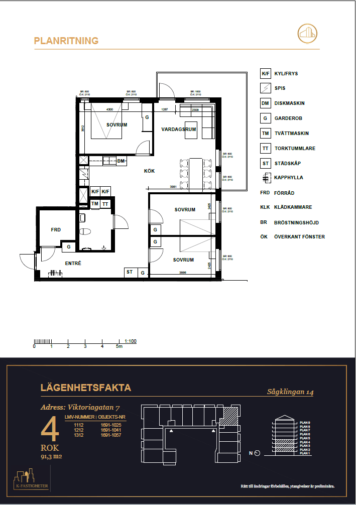 4 rok · 91 m² i Västerås – bild 9