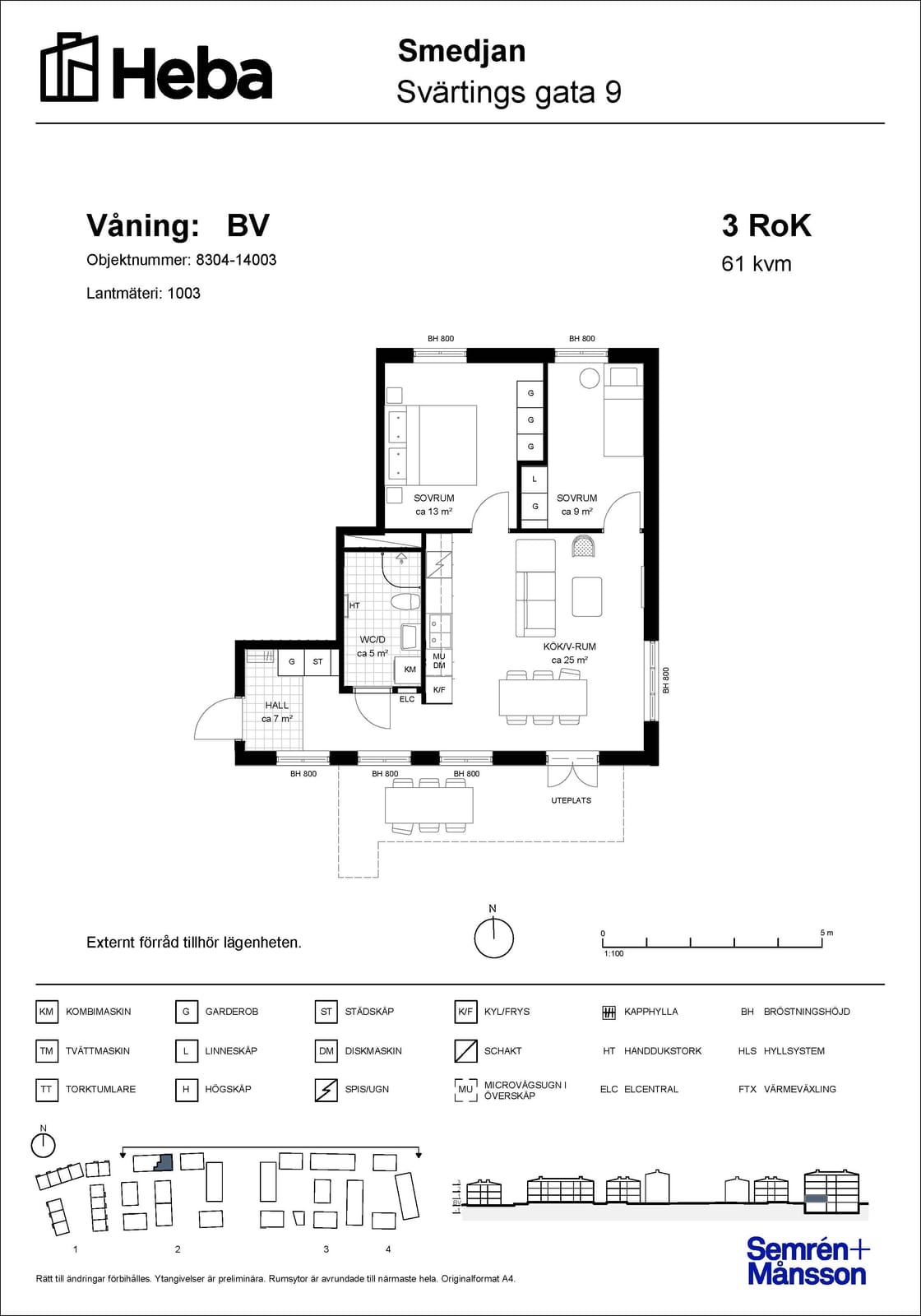 3 rok · 61 m² i Ösmo – bild 6