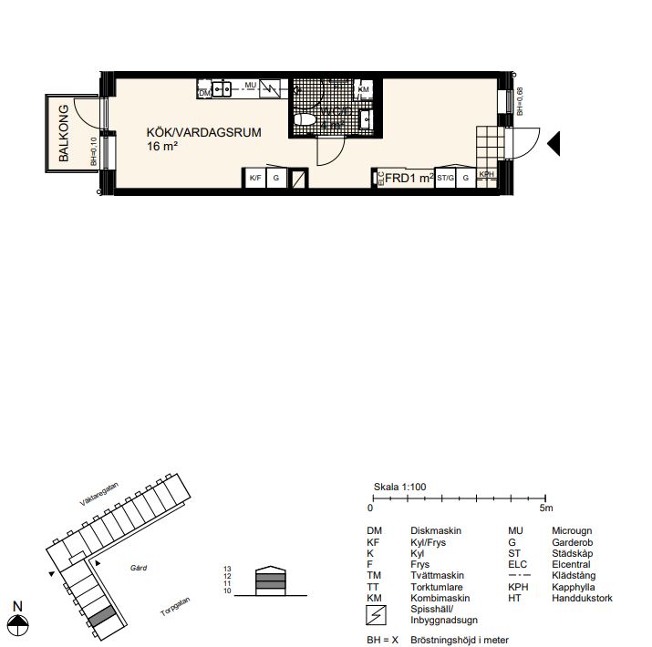 Lägenhet, 1 rooms, 33 sqm, Helsingborg – bild 12