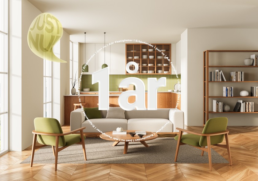 Lägenhet, 1 rooms, 44 sqm, Jörn