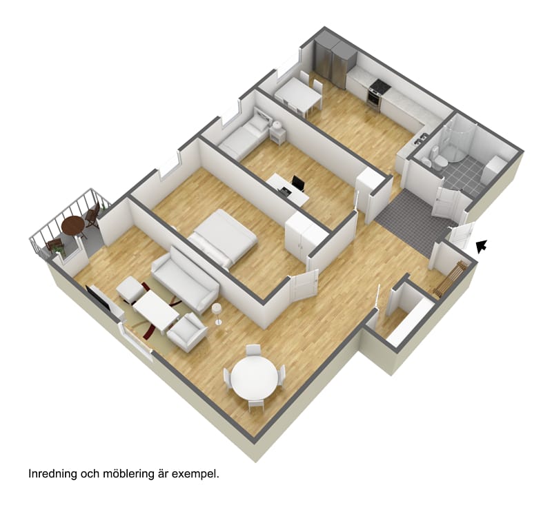 3 rok · 63 m² i Borås – bild 3