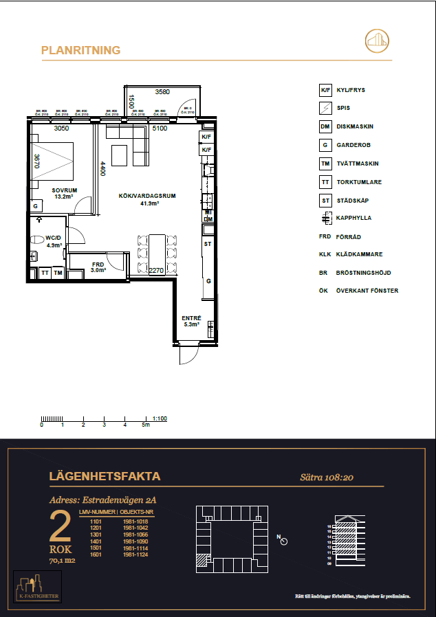 2 rok · 70 m² i Gävle – bild 10