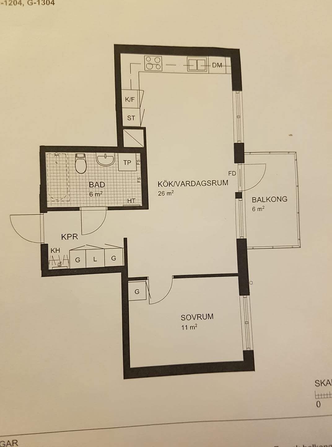 Lägenhet, 2 rooms, 48 sqm, Järfälla