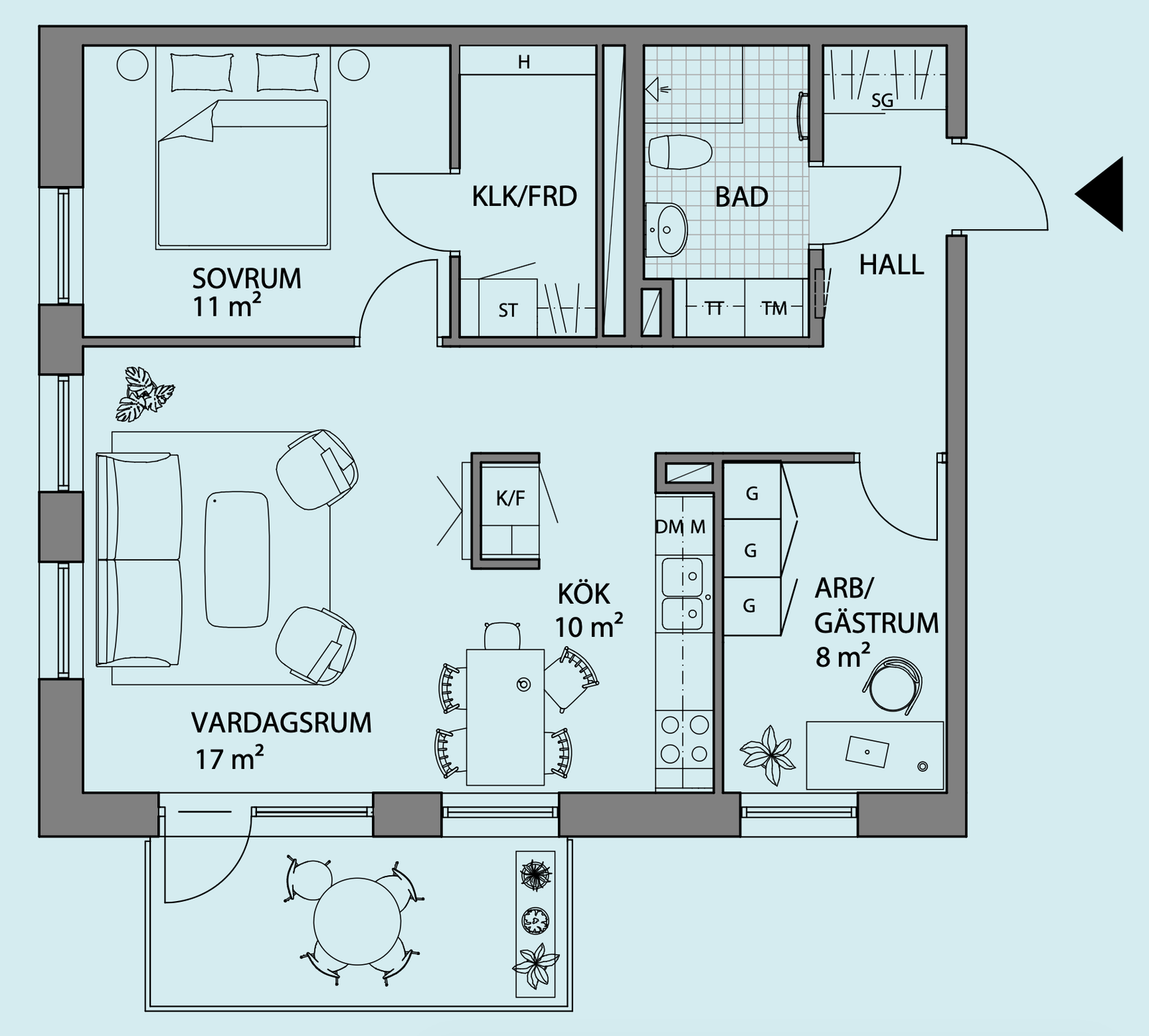 3 rok · 67 m² i Helsingborg – bild 13