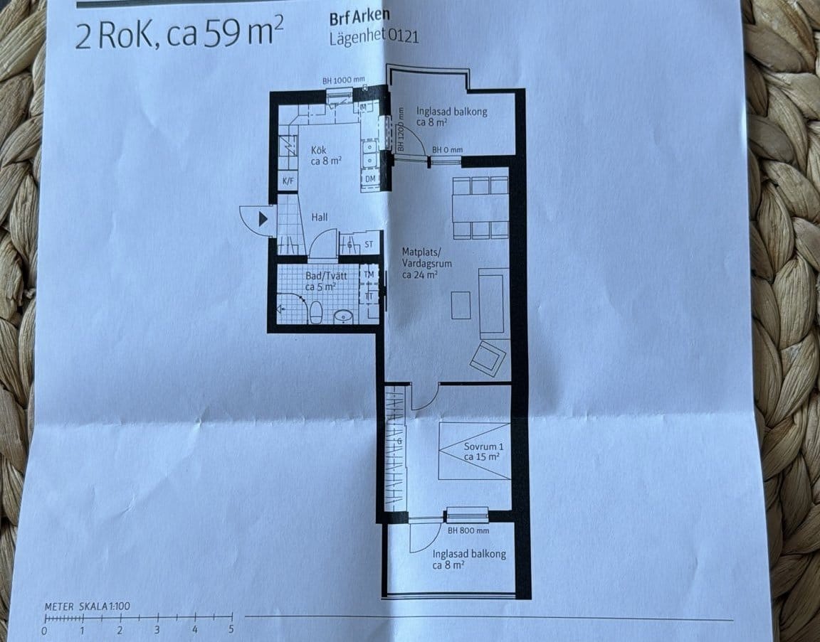 2 rok · 59 m² i Umeå – Umeå