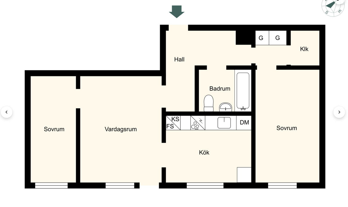 Lägenhet, 3 rooms, 63 sqm, Huddinge – bild 2