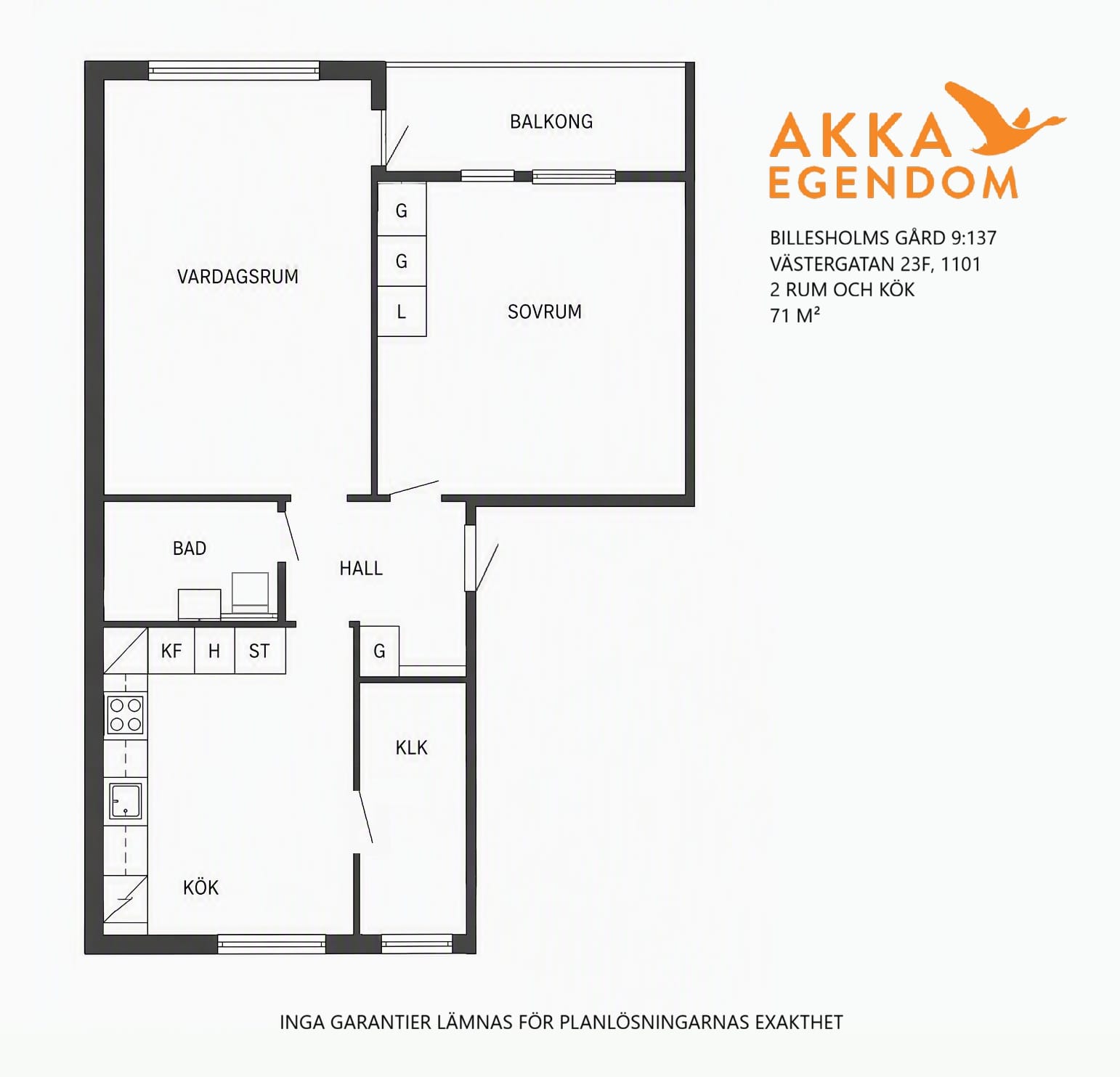 2 rok · 71 m² i Billesholm – bild 4