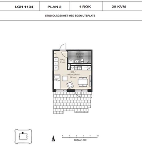Lägenhet, 1 rooms, 28 sqm, Mariefred – bild 7