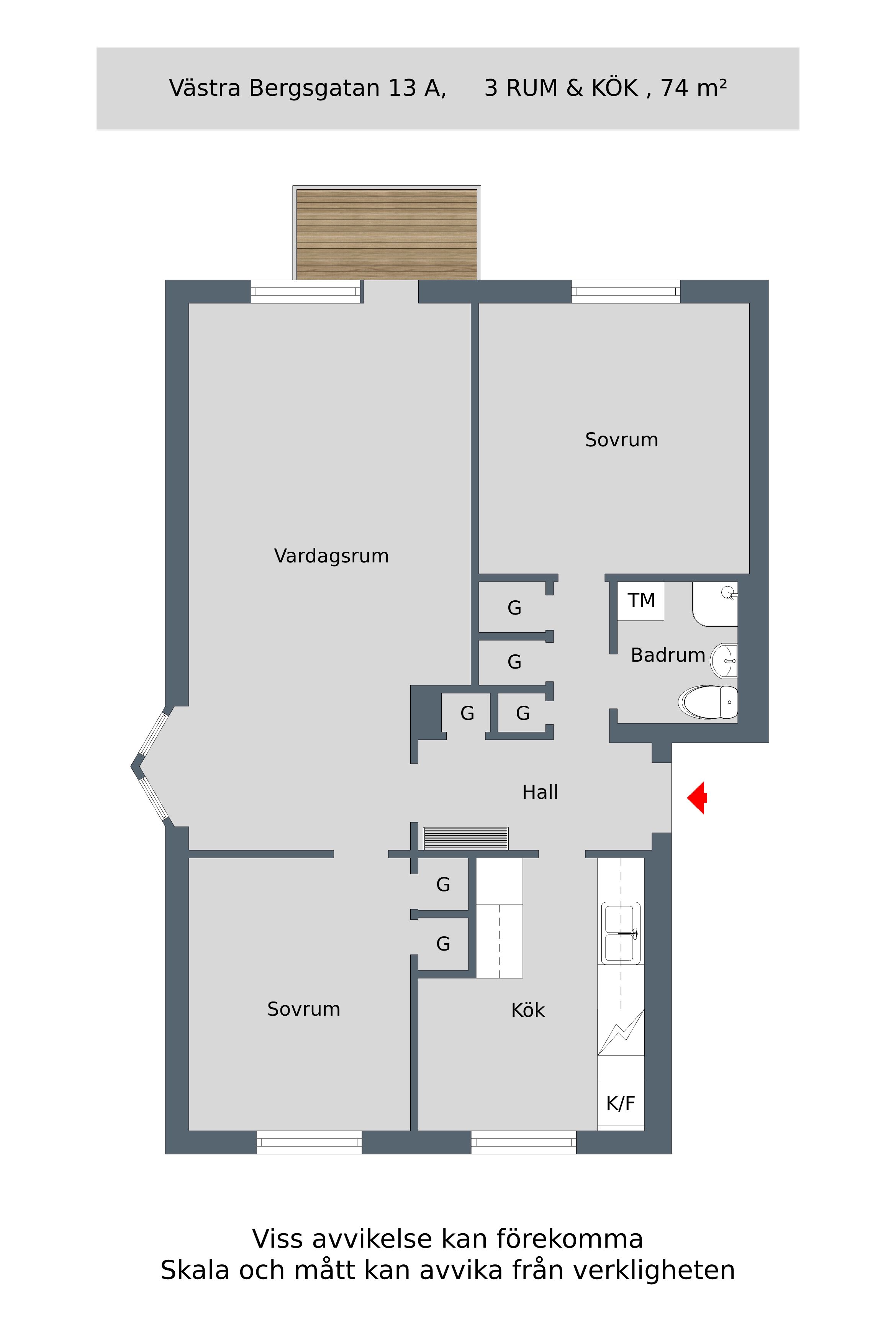 3 rok · 74 m² i Tranås – bild 5