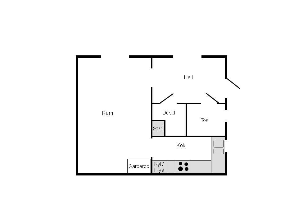 Lägenhet, 1 rooms, 31 sqm, Nyhamnsläge – Nyhamnsläge