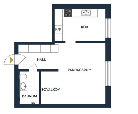 2 rok · 37 m² i Västerås – bild 9