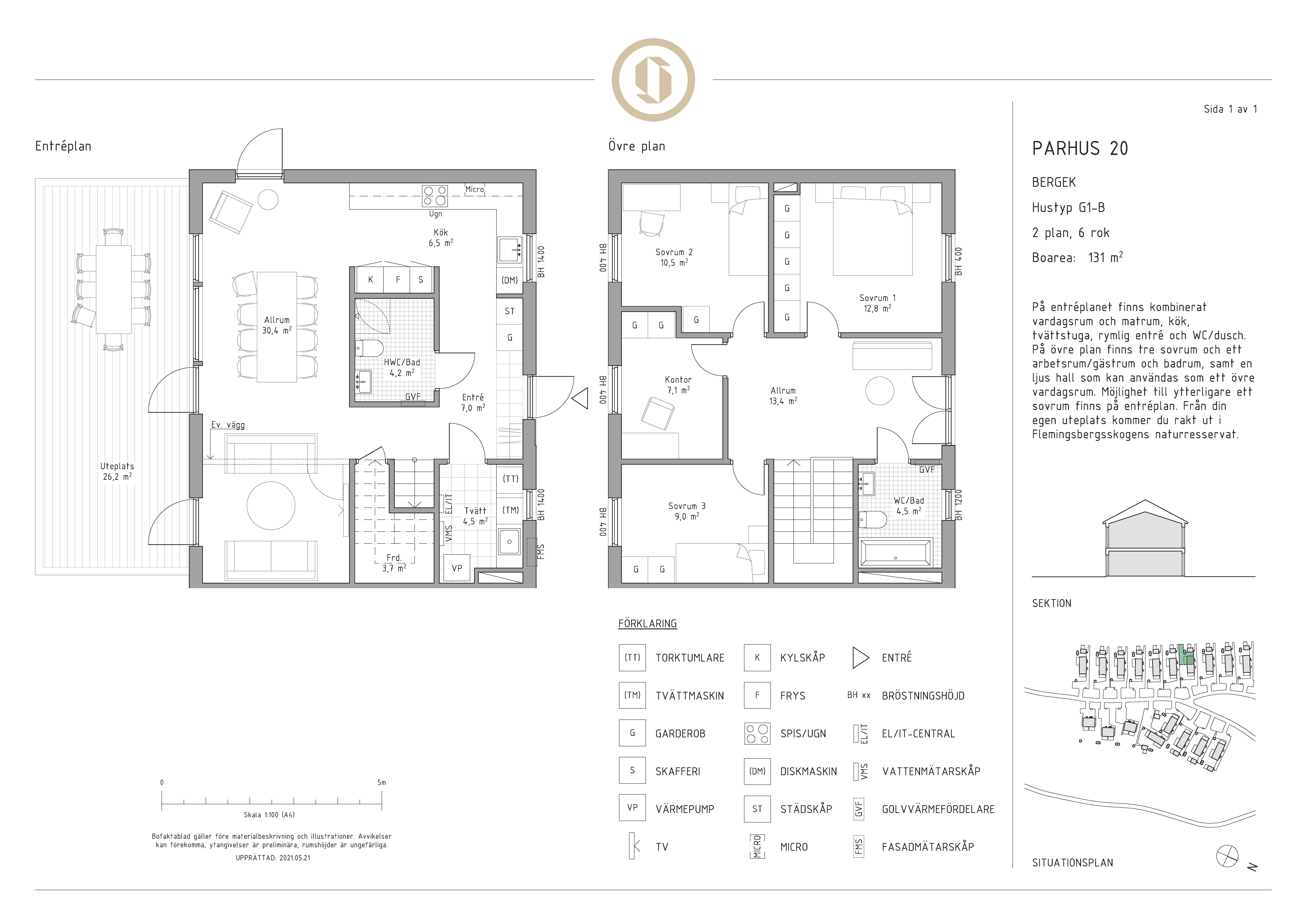 Duplex, 6 rooms, 131 sqm, Huddinge – bild 21