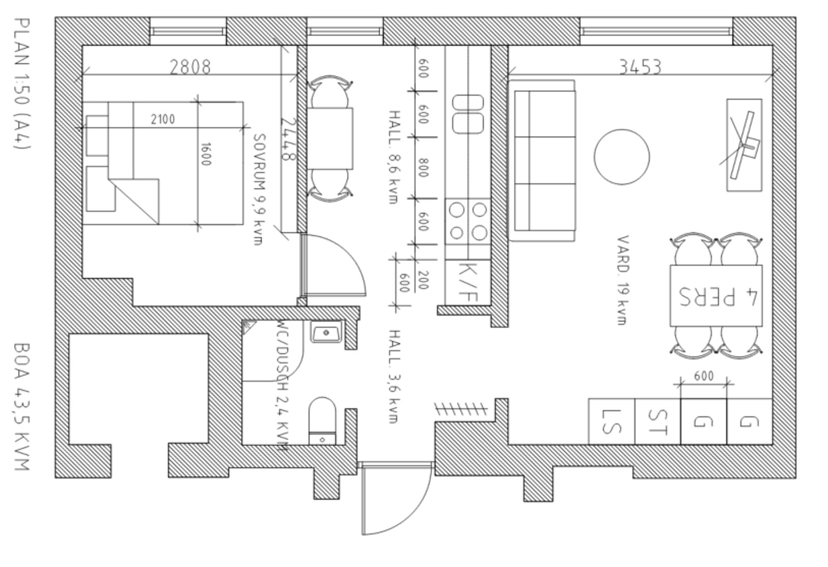 Lägenhet, 2 rooms, 43 sqm, Köping – bild 9