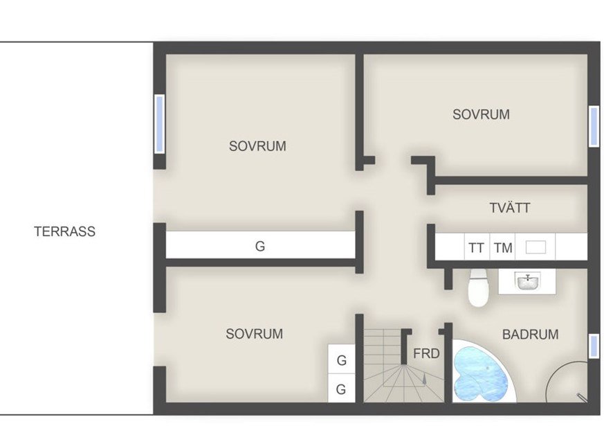 Radhus, 4 rooms, 160 sqm, Saltsjöbaden – bild 11