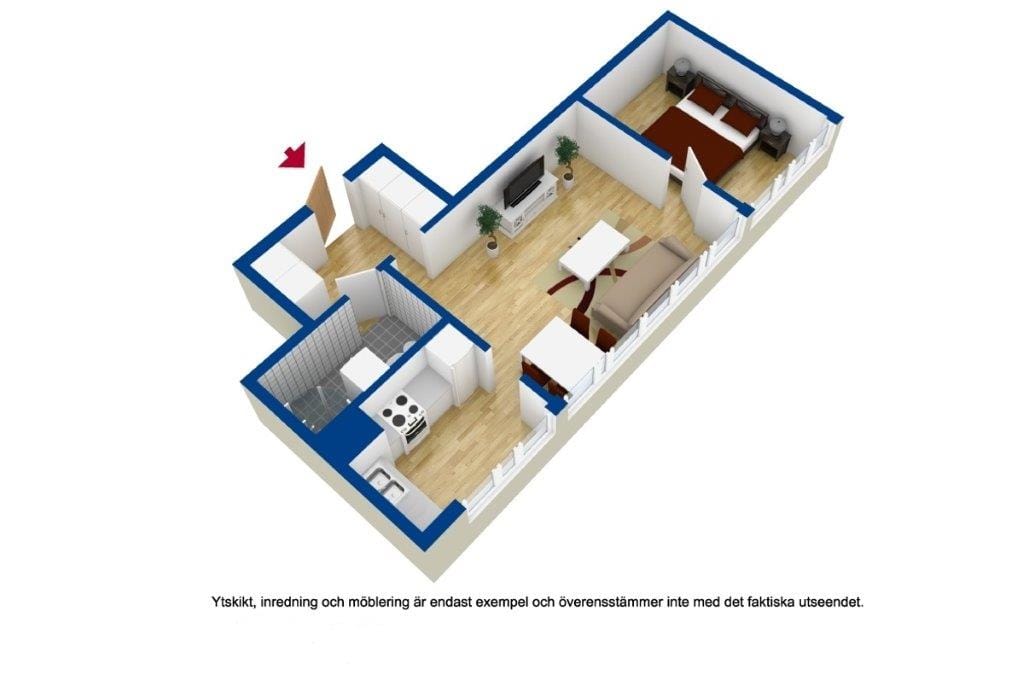 2 rok · 44 m² i Västerås – bild 3