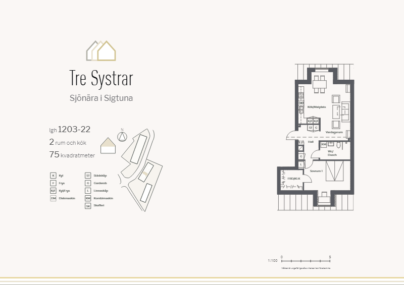 2 rok · 75 m² i Sigtuna – bild 11