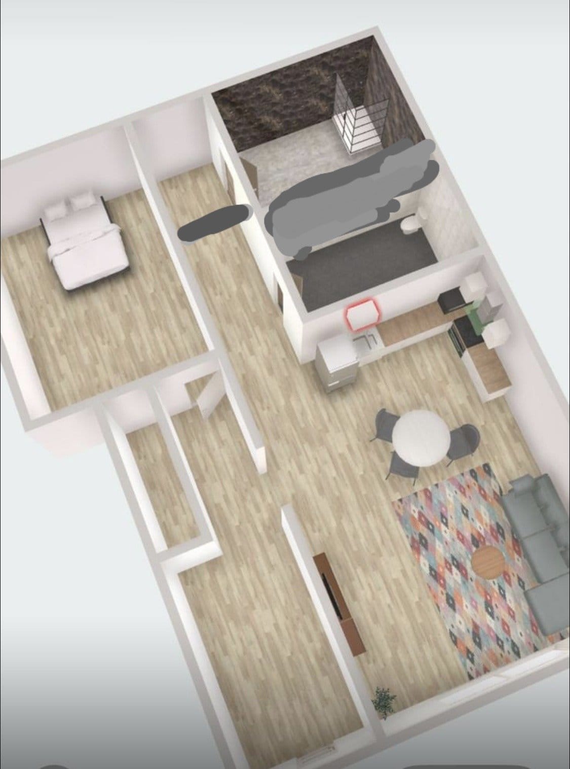 Lägenhet, 2 rooms, 110 sqm, Skärholmen