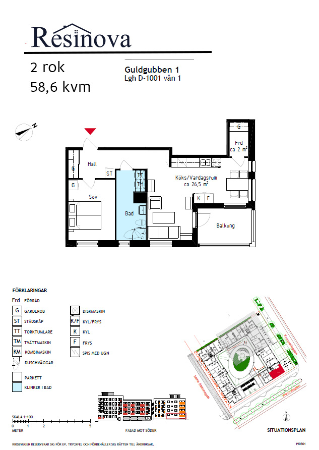 2 rok · 58 m² i Helsingborg – bild 24
