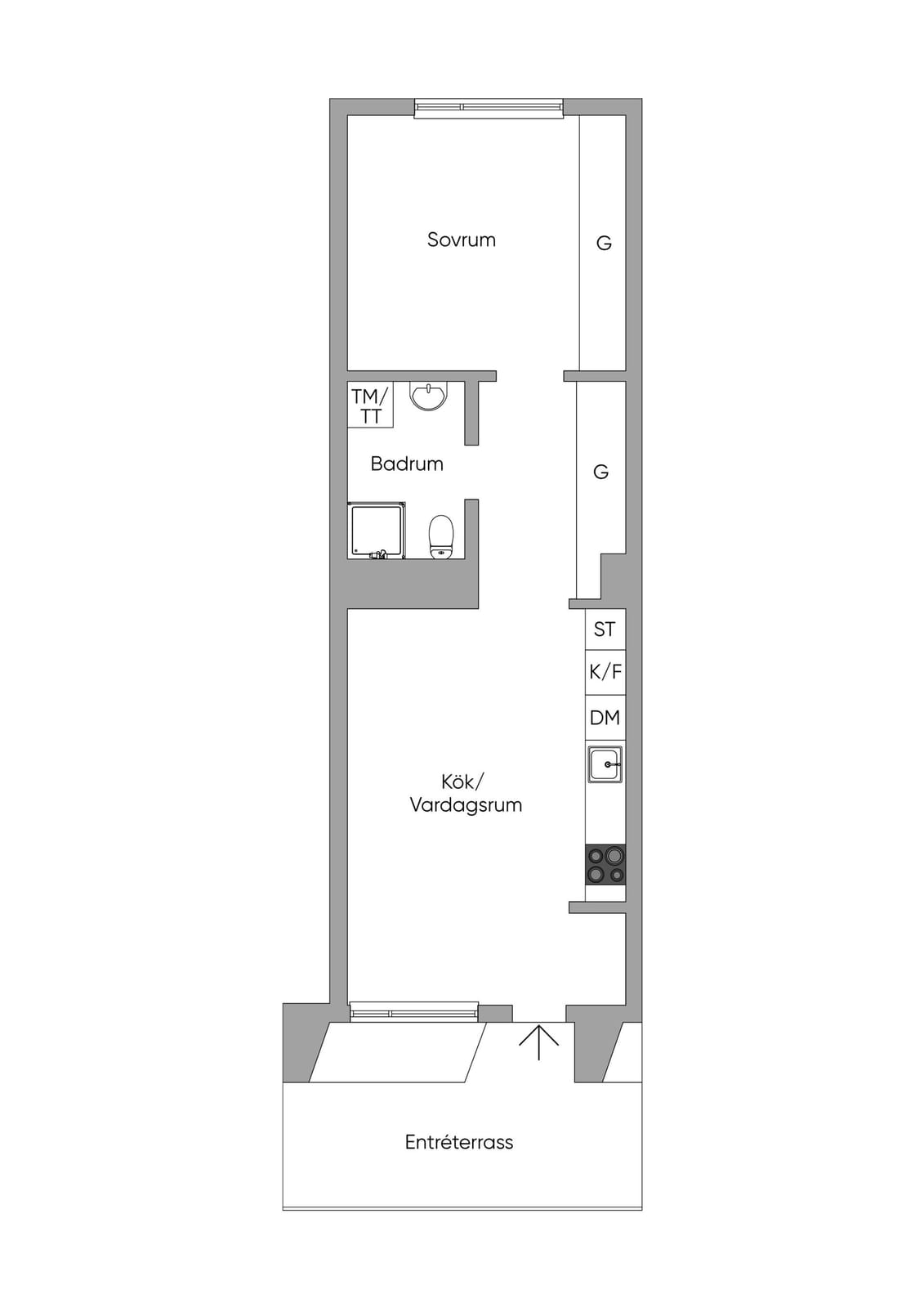 2 rok · 45 m² i Sundbyberg – bild 2