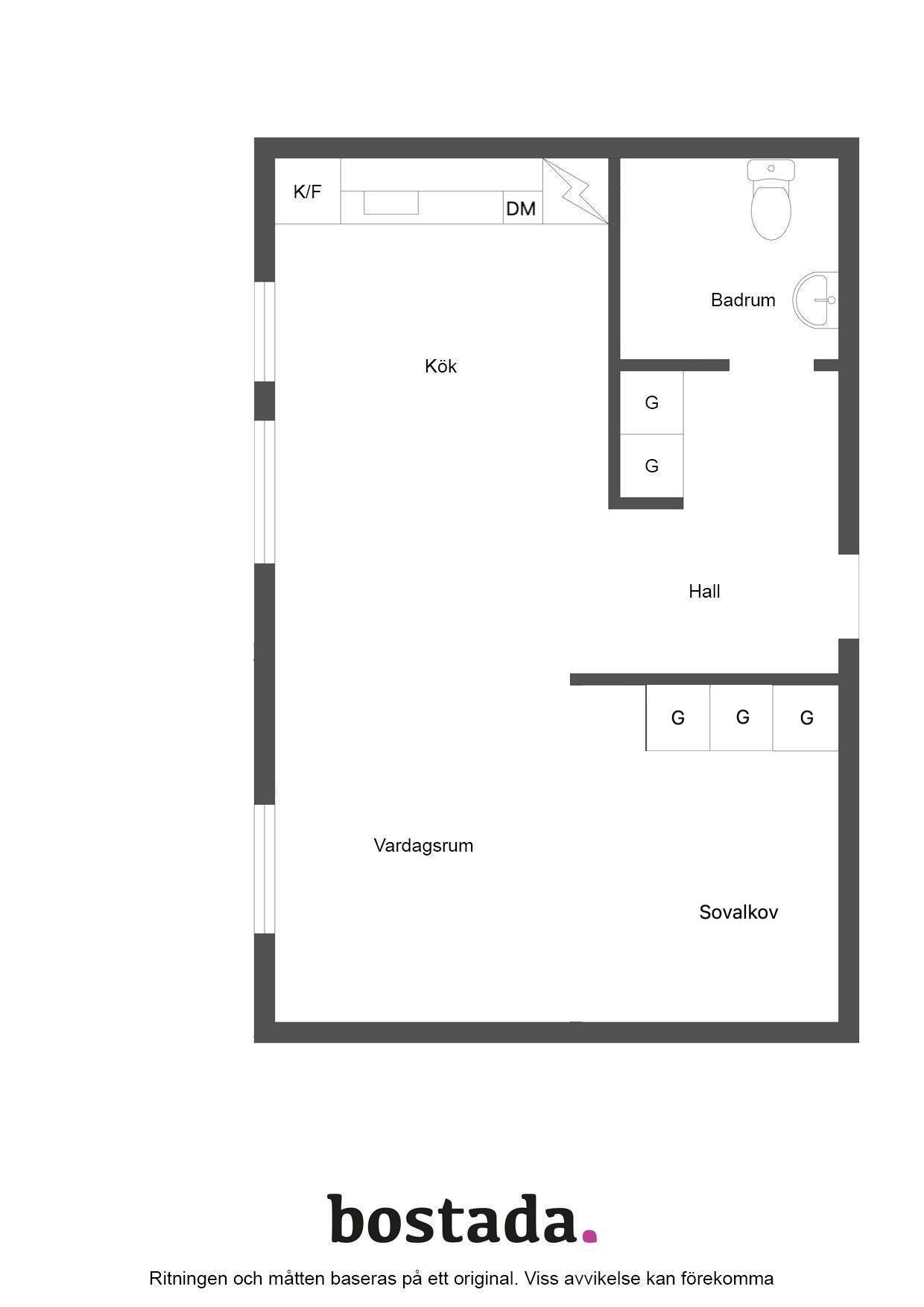 Lägenhet, 2 rooms, 42 sqm, Lidköping – bild 4