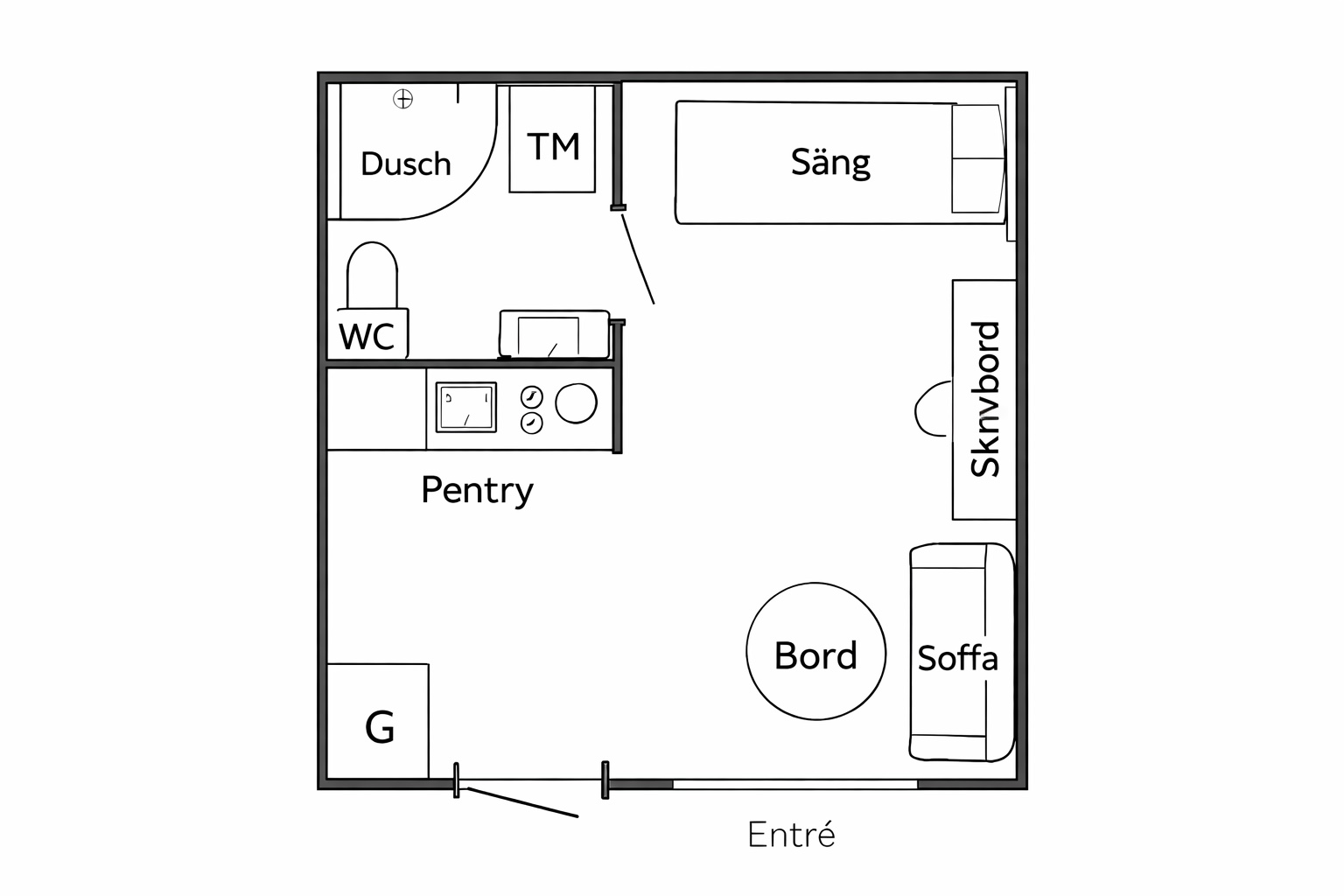Lägenhet, 1 rooms, 24 sqm, Örebro – bild 9
