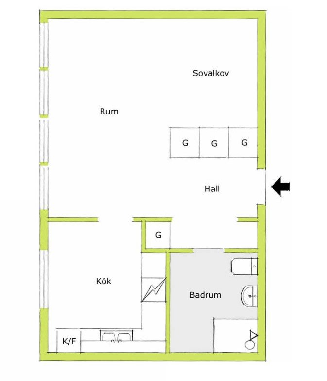 2 rok · 36 m² i Uddevalla – bild 5