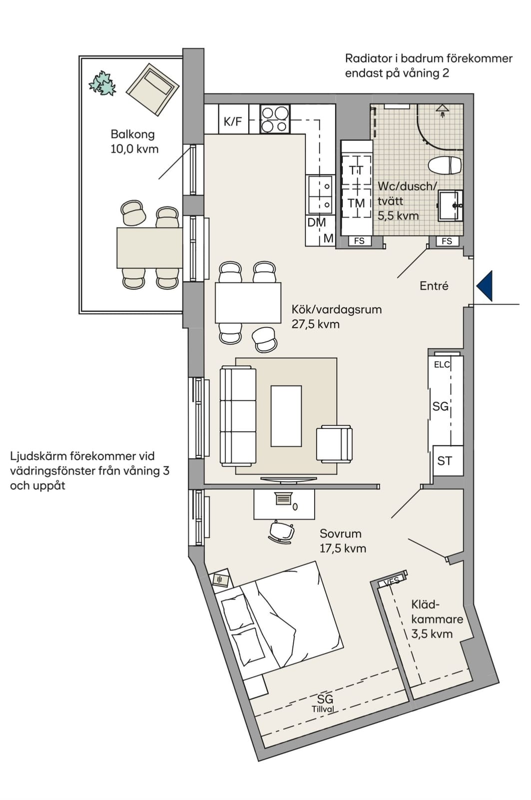 2 rok · 60 m² i Limhamn, Malmö – bild 7