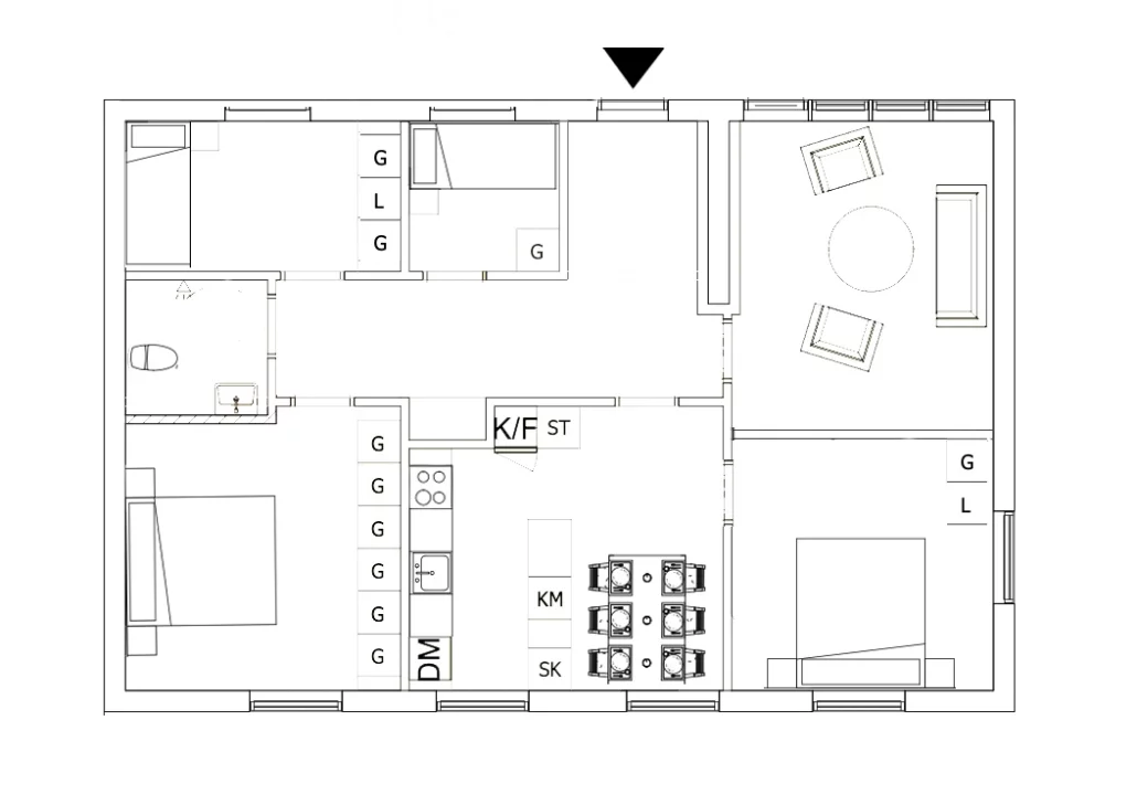 Lägenhet, 5 rooms, 97 sqm, Örnsköldsvik – bild 2