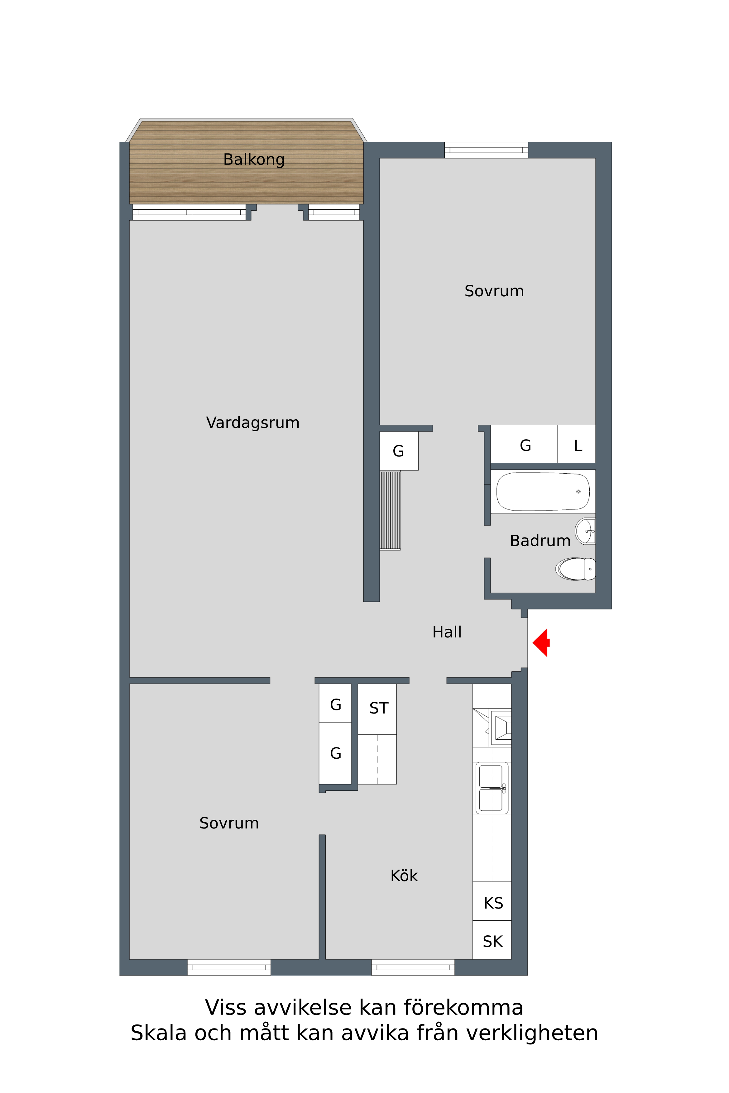 Lägenhet, 3 rooms, 80 sqm, Finspång – bild 5