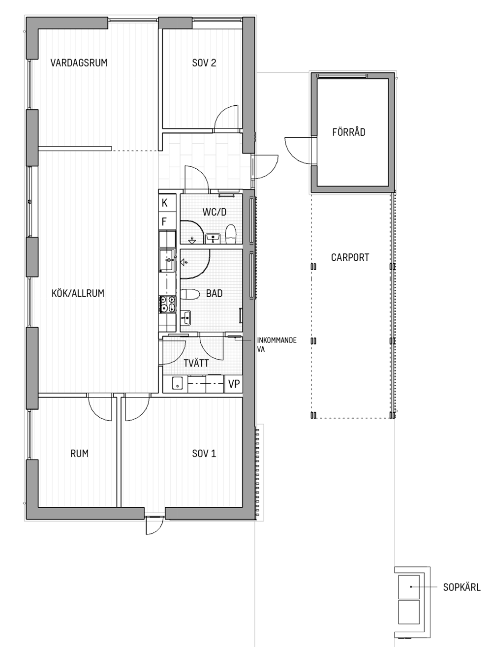 Villa/Hus, 4 rooms, 118 sqm, Östra Karup – bild 4